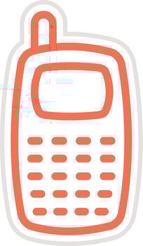 Phone Icon Design Illustration vector