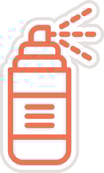 Paint spray Icon Design Illustration vector