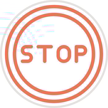 Stop Icon Design Illustration vector