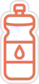 Water bottle Icon Design Illustration vector