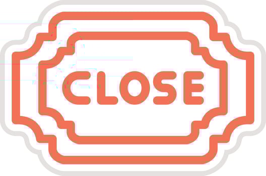Close Icon Design Illustration vector
