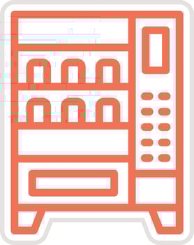Vending machine Icon Design Illustration vector