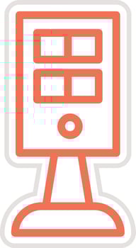 Kiosk Icon Design Illustration vector