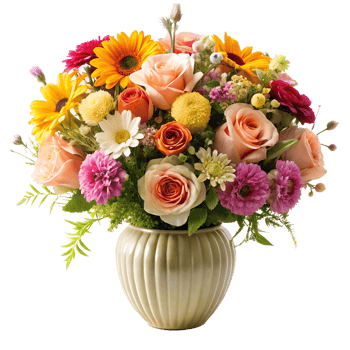 Flowers in a vase. png