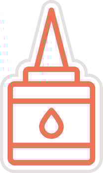 Liquid Glue Icon Design Illustration vector