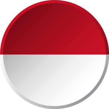 Monaco flag with circular concave button design png