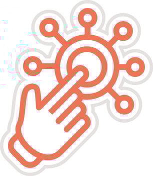 Interaction Icon Design Illustration vector