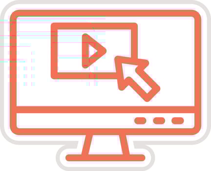 Clickstream Icon Design Illustration vector