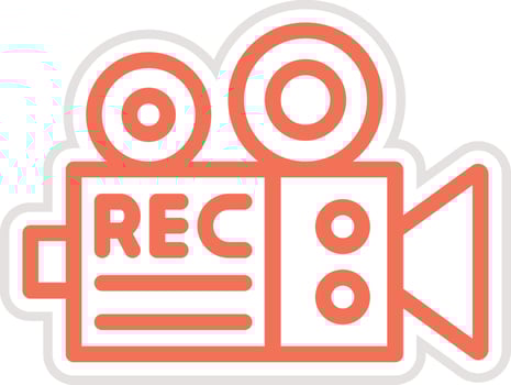 Recorder Icon Design Illustration vector