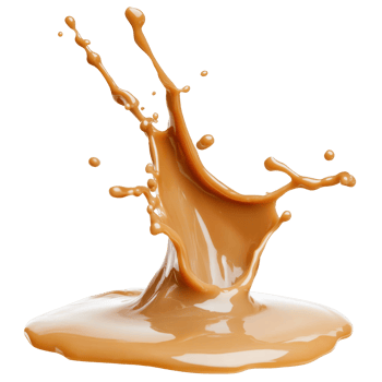 Brown splash on a white background transparent png