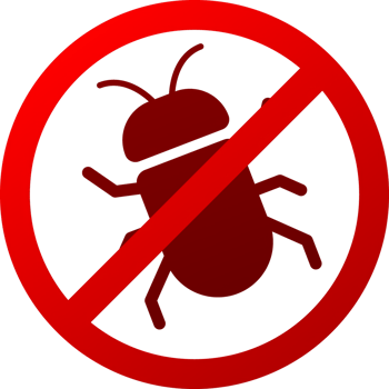 No parasites sign in cartoon style. Cartoon illustration. background png