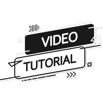 tutorial icon on blue background. tutorial banner png