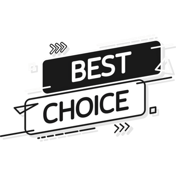Best choice sign guaranteed banner. illustration png