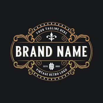 luxury logo design. for restaurants or, hotels, real estate, coffee shops, boutiques and others. vector
