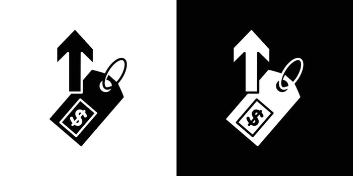 Expensive icon Isolated flat in outline vector