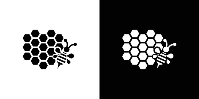 honeycomb icon Isolated flat in outline vector