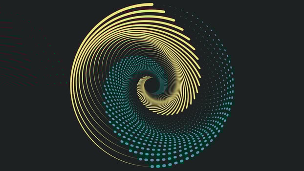 Abstract round colorful mandala in color background. vector