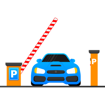 Isolated Parking zone Blue roadsign with letter P isolated on white background png