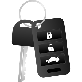 Auto key, great design for any purposes. Blue background. White background. icon png