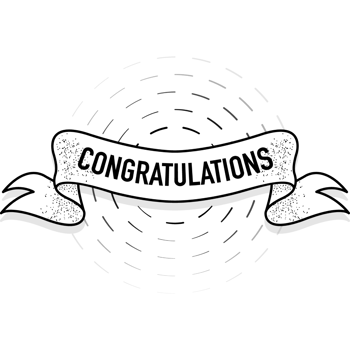 Vintage congratulations vintage ribbon, great design for any purposes. background illustration png