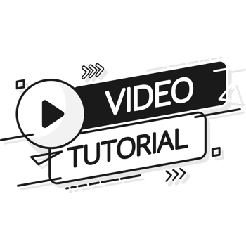 tutorial icon on blue background. tutorial banner png
