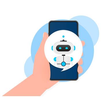 Chatbot icon concept, chat bot or chatterbot. Robot Virtual Assistance Of Website Or Mobile Applications. illustration png