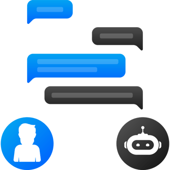 Chatbot icon concept, chat bot or chatterbot. Robot Virtual Assistance Of Website Or Mobile Applications. illustration png