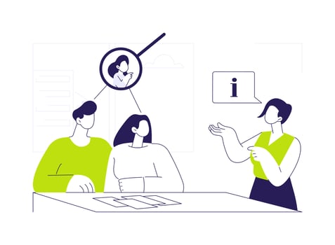 Family assessment abstract concept illustration. vector