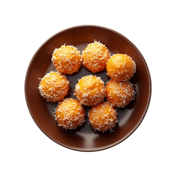 Laddu Indian Confectionery Isolated on a Transparent Background png