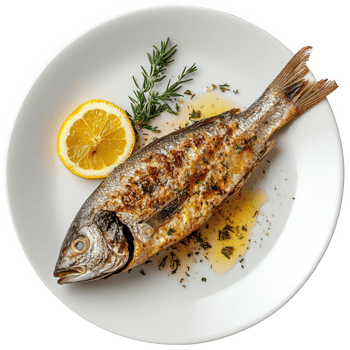 oven baked fish transparent background png