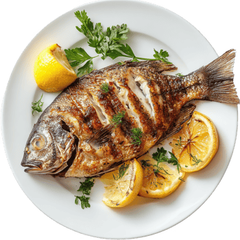 Crispy Oven Baked Fish transparent background png