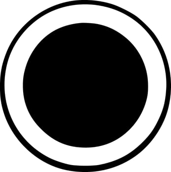 Circle, Black and White illustration vector