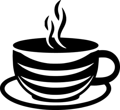 Coffee, Minimalist and Simple Silhouette - illustration vector