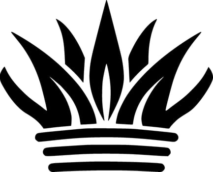 Crown - Minimalist and Flat Logo - illustration vector