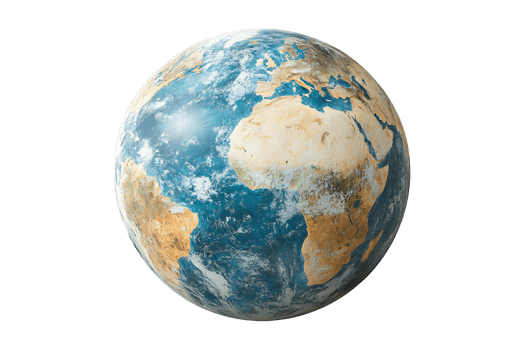 Earth clipart isolated on transparent background. png