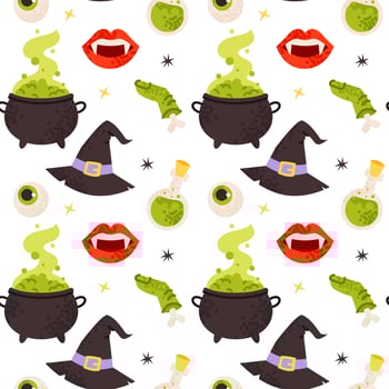 Seamless pattern Halloween vector