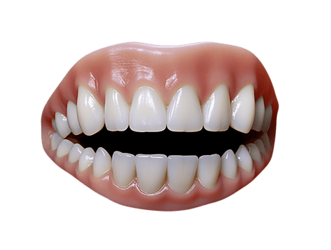 A close up of a mouth with teeth png