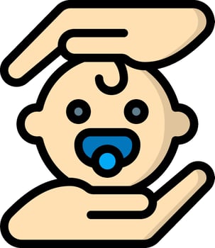 Baby care icon vector