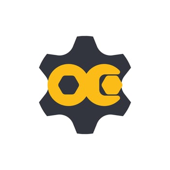 Wrench Logo Template Icon vector