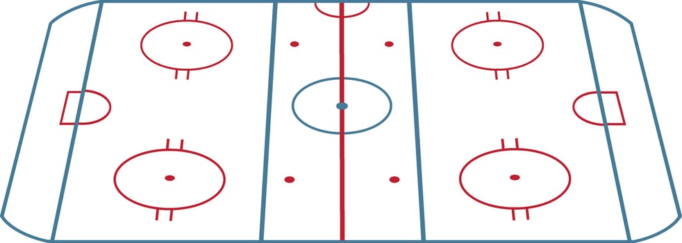 Ice Hockey Rink, Ice Hockey, Winter Sports Cut File vector