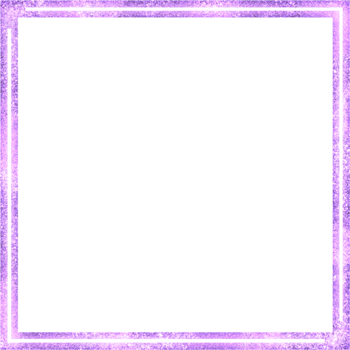 Glittery purple square border on a transparent background png