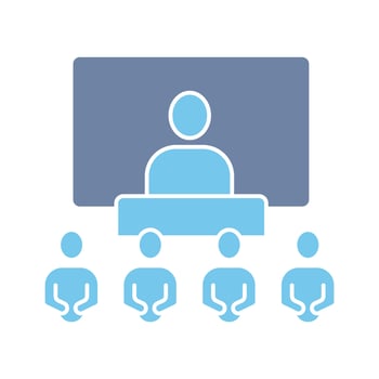 seminar concept line icon. Simple element illustration. seminar concept outline symbol design. vector