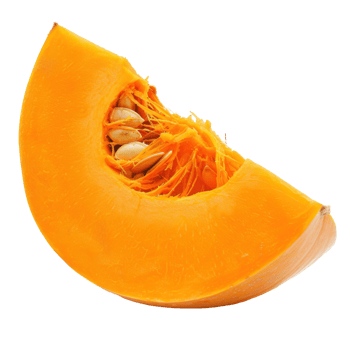 Piece of Pumpkin vegetable isolate on transparency background png