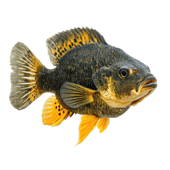 Oscars fish front view isolate on transparency background png