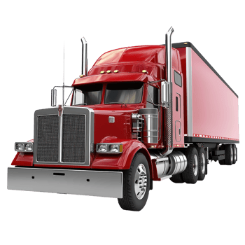 3d Semi-Truck isolate on transparency background png
