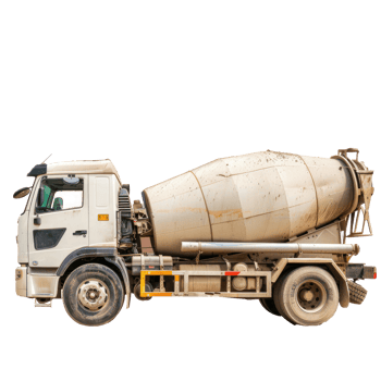 Cement Mixer Truck isolate on transparency background png
