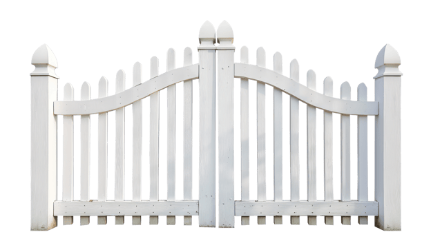 Picket Gate isolate on transparency background png