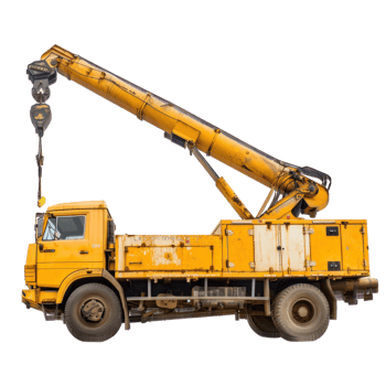 Boom Truck isolate on transparency background png
