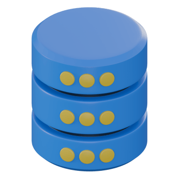 3d render illustration of database , technology 3d elements, rendering. it can be used for any purpose. png
