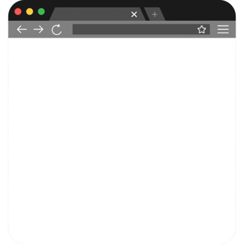 Browser window illustration. Browser or web browser in flat style. Window concept internet browser png